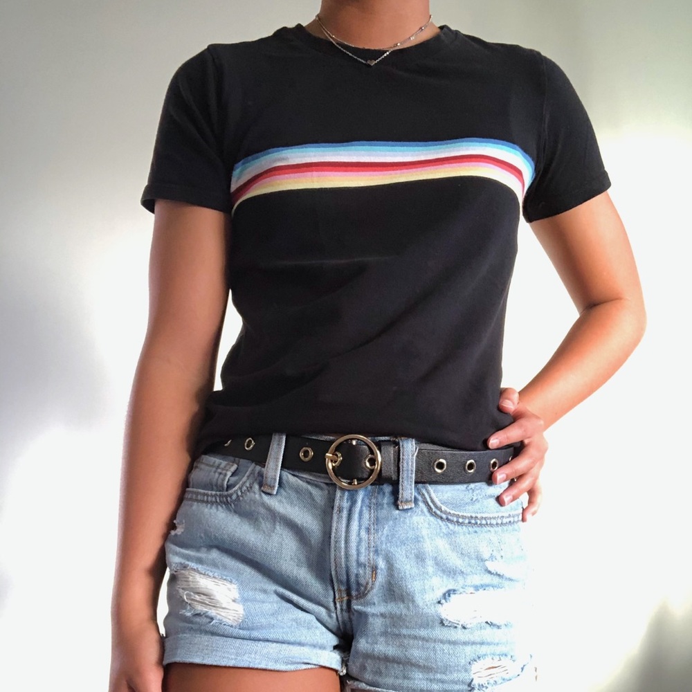 ✰ Rainbow Striped Tee ✰